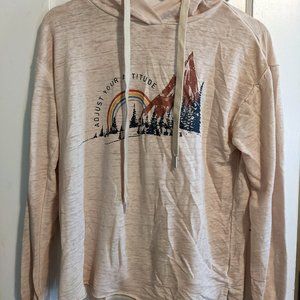 Graphic Drawstring Hoodie - Small